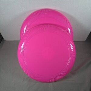 Frisbee Flying Disc Summer Spring Toys Set Of 2 Pink 10inch